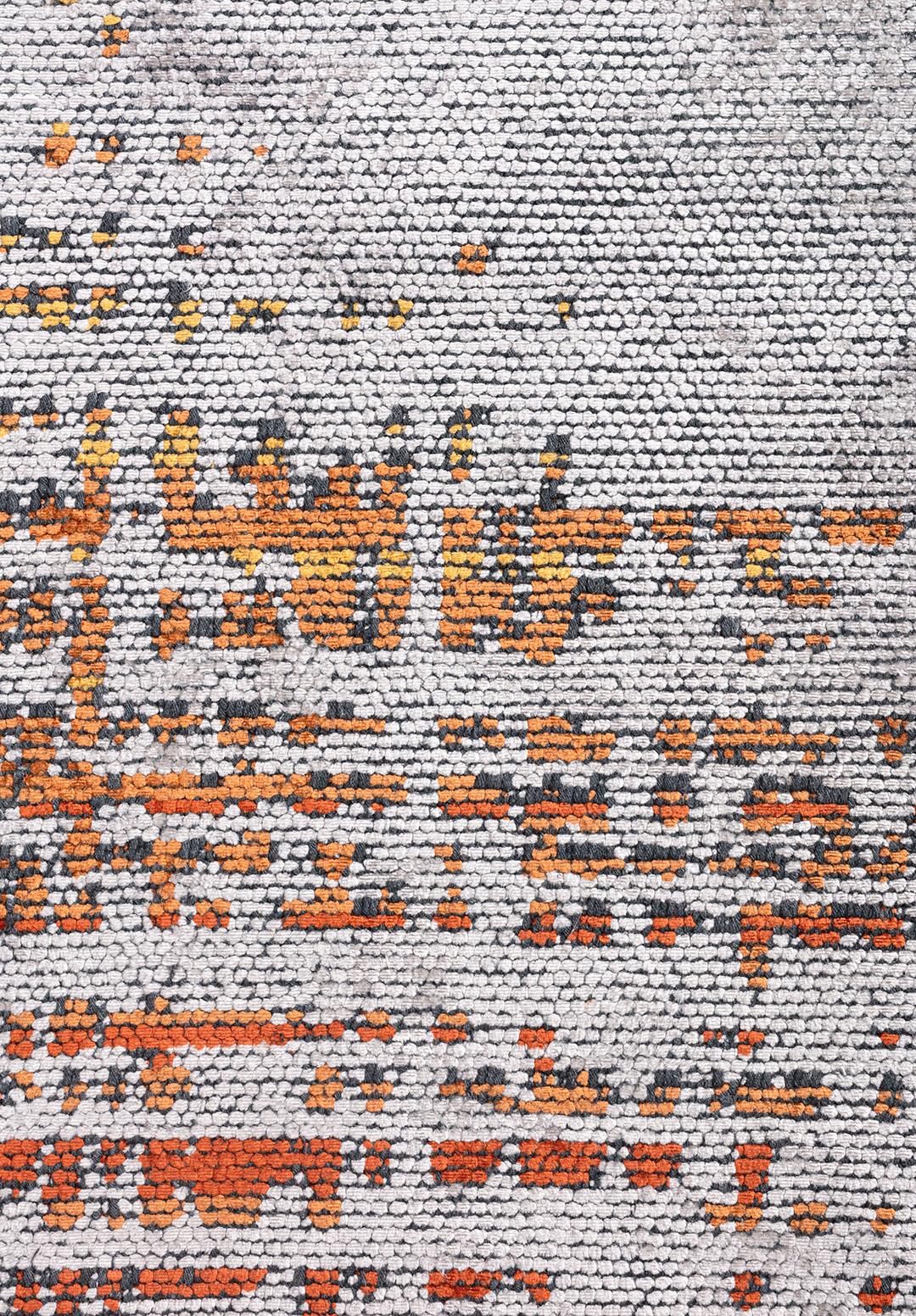 SPACE LIGHT GREY - RUST - TERRA - GOLD - MUSTARD RUG