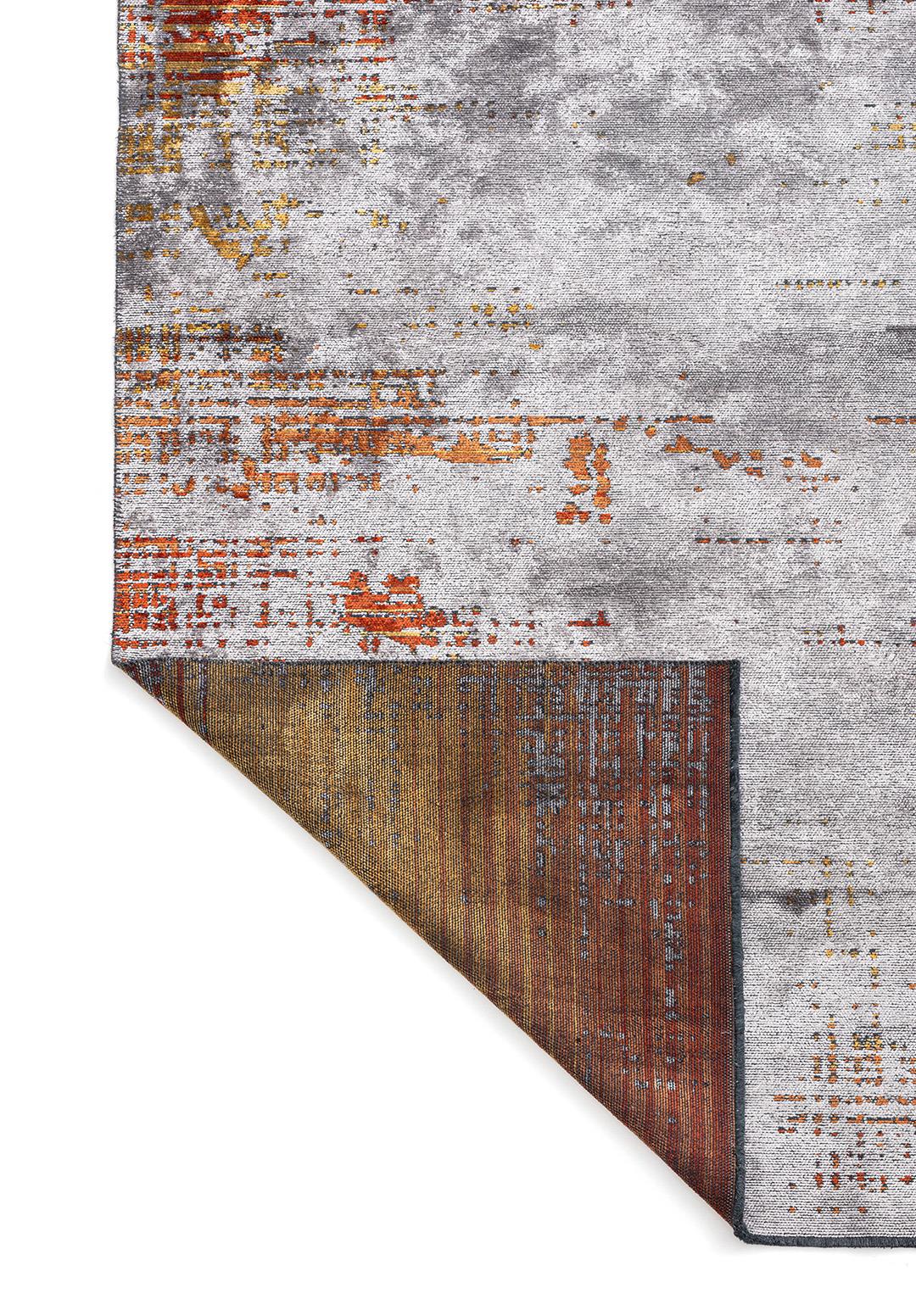 SPACE LIGHT GREY - RUST - TERRA - GOLD - MUSTARD RUG