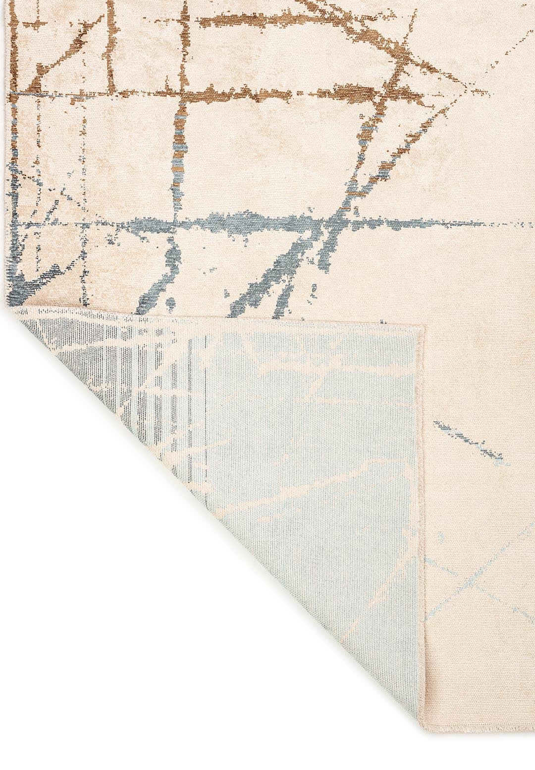 CRACK DARK NAVY - MINK - BLUE - ICE BLUE - ECRU RUG