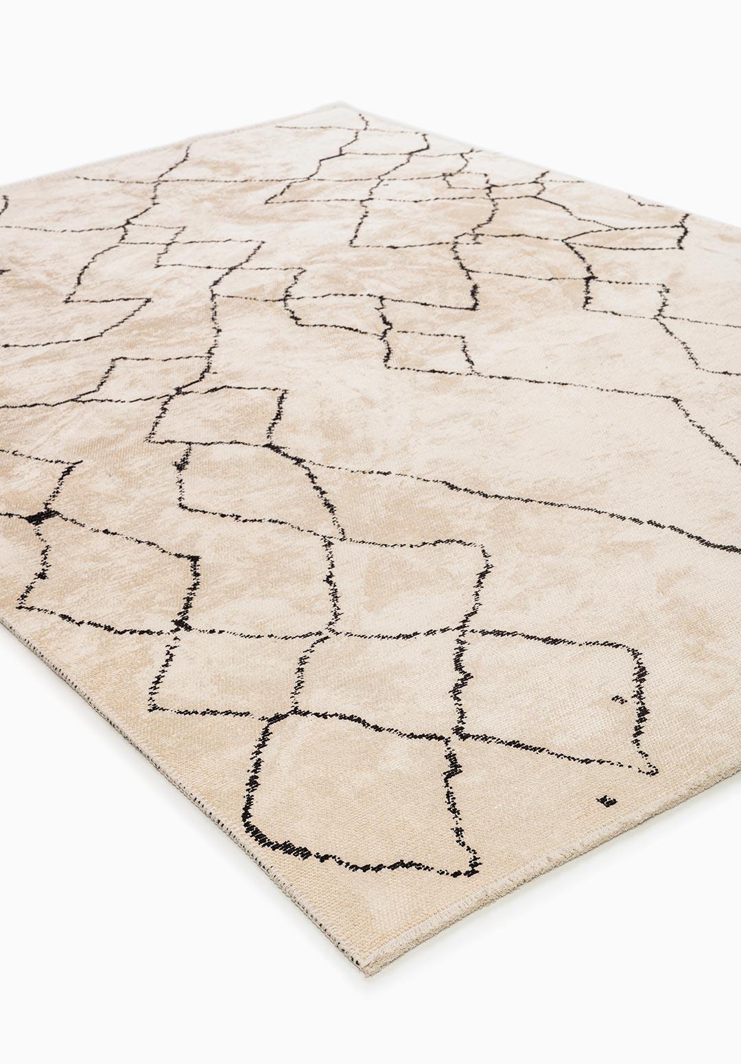 ETHNIC BLACK - ECRU RUG