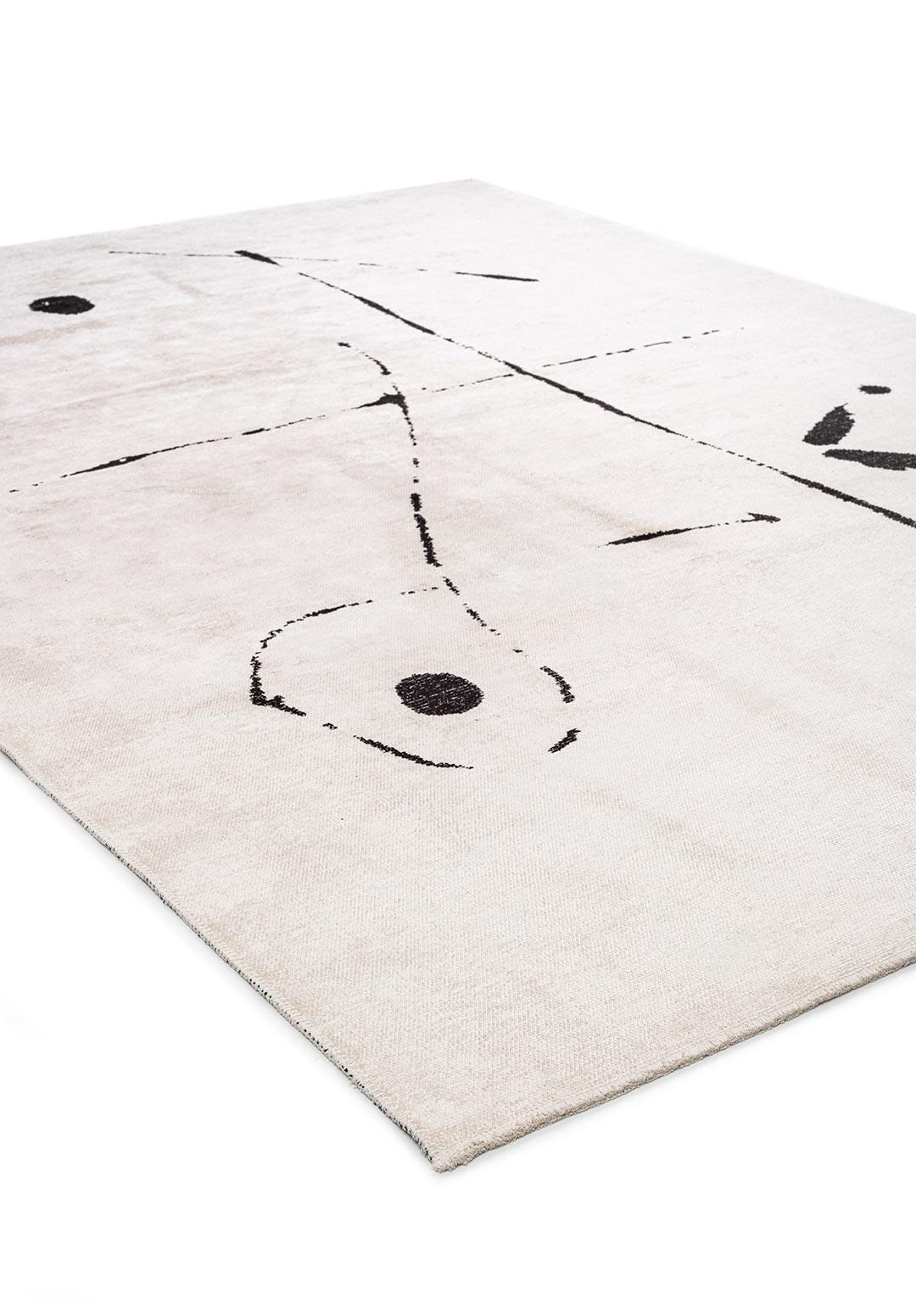 CLAY BLACK - ECRU RUG