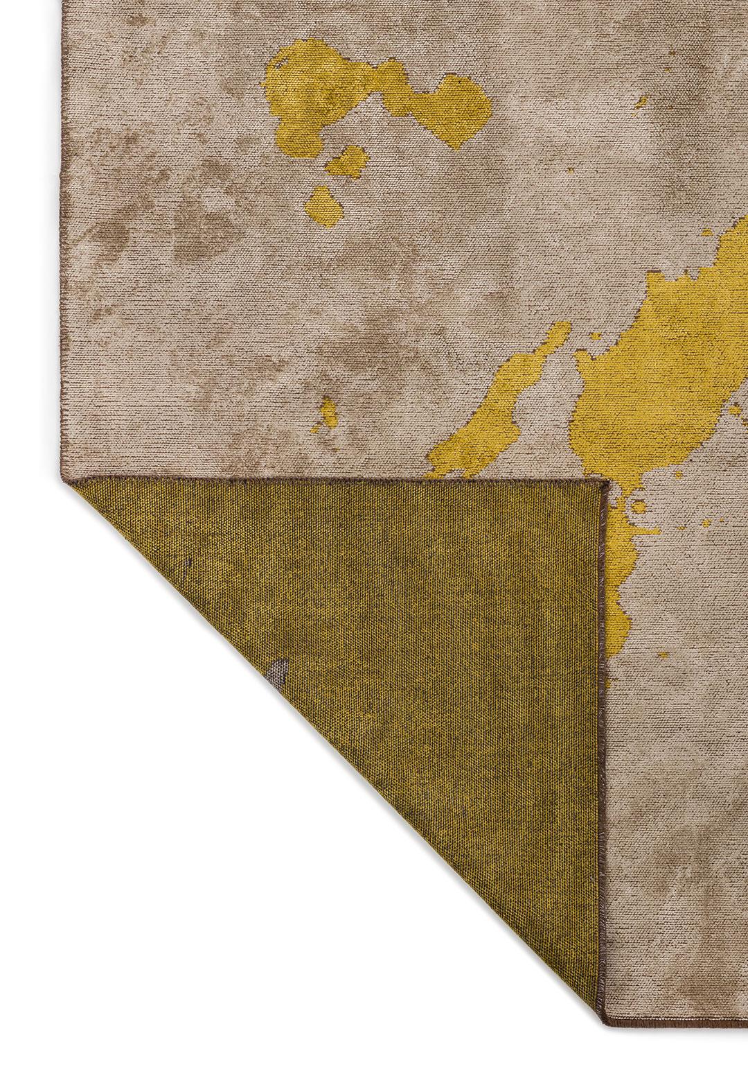 SPILL YELLOW - LIGHT GREY RUG