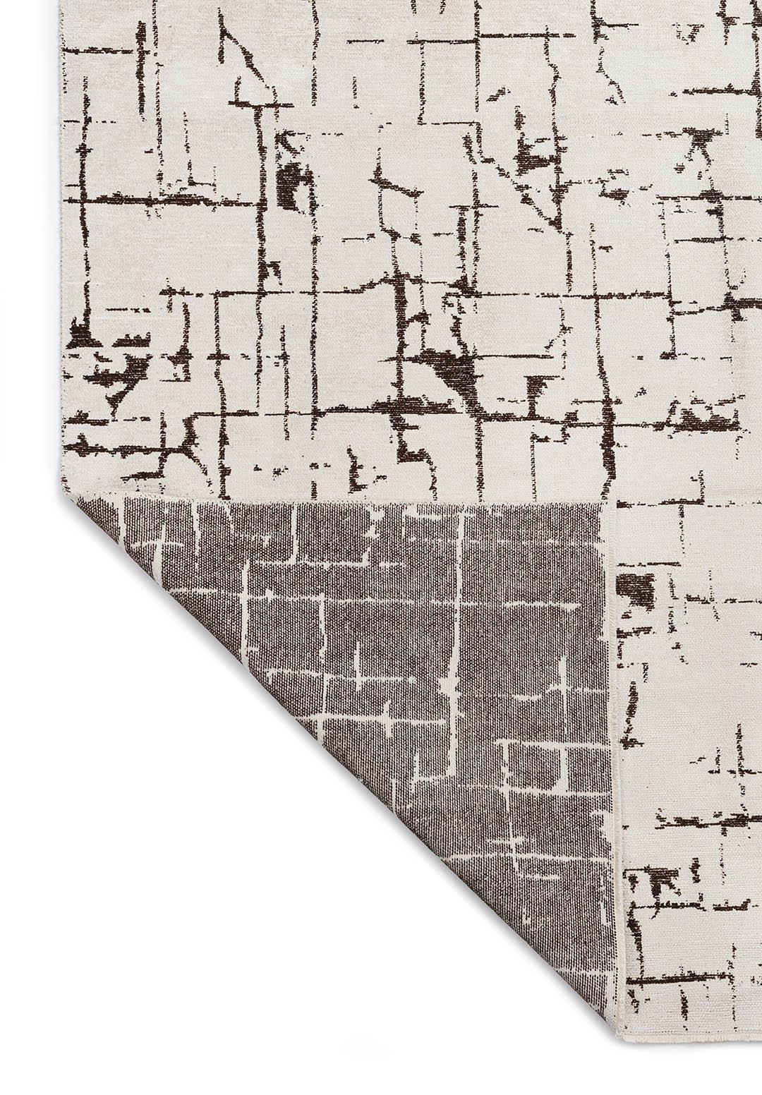 GALAXY DARK BROWN - ECRU RUG