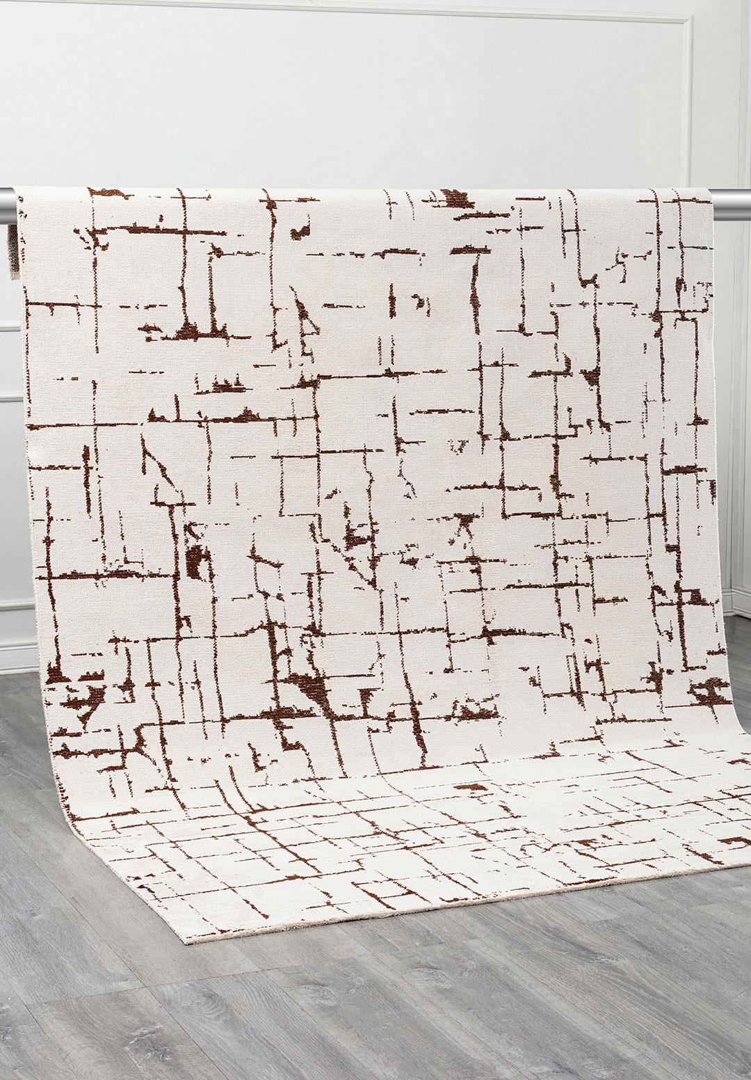 GALAXY DARK BROWN - ECRU RUG