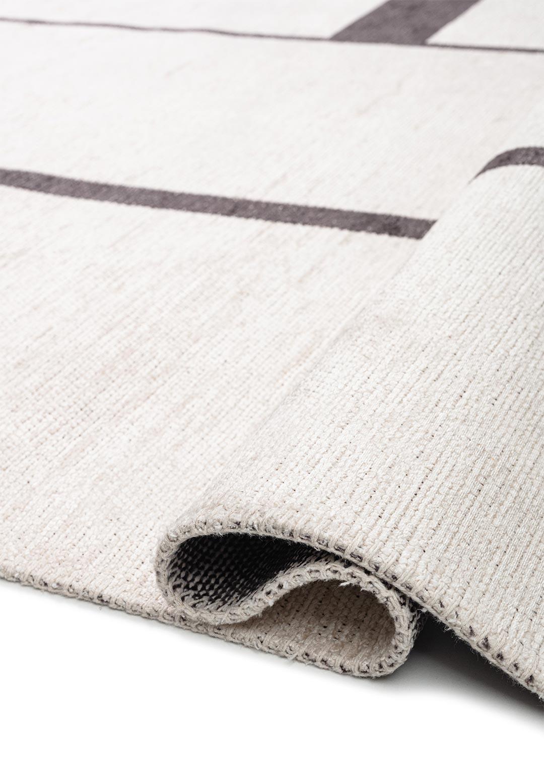 CELL CHARCOAL - ECRU RUG