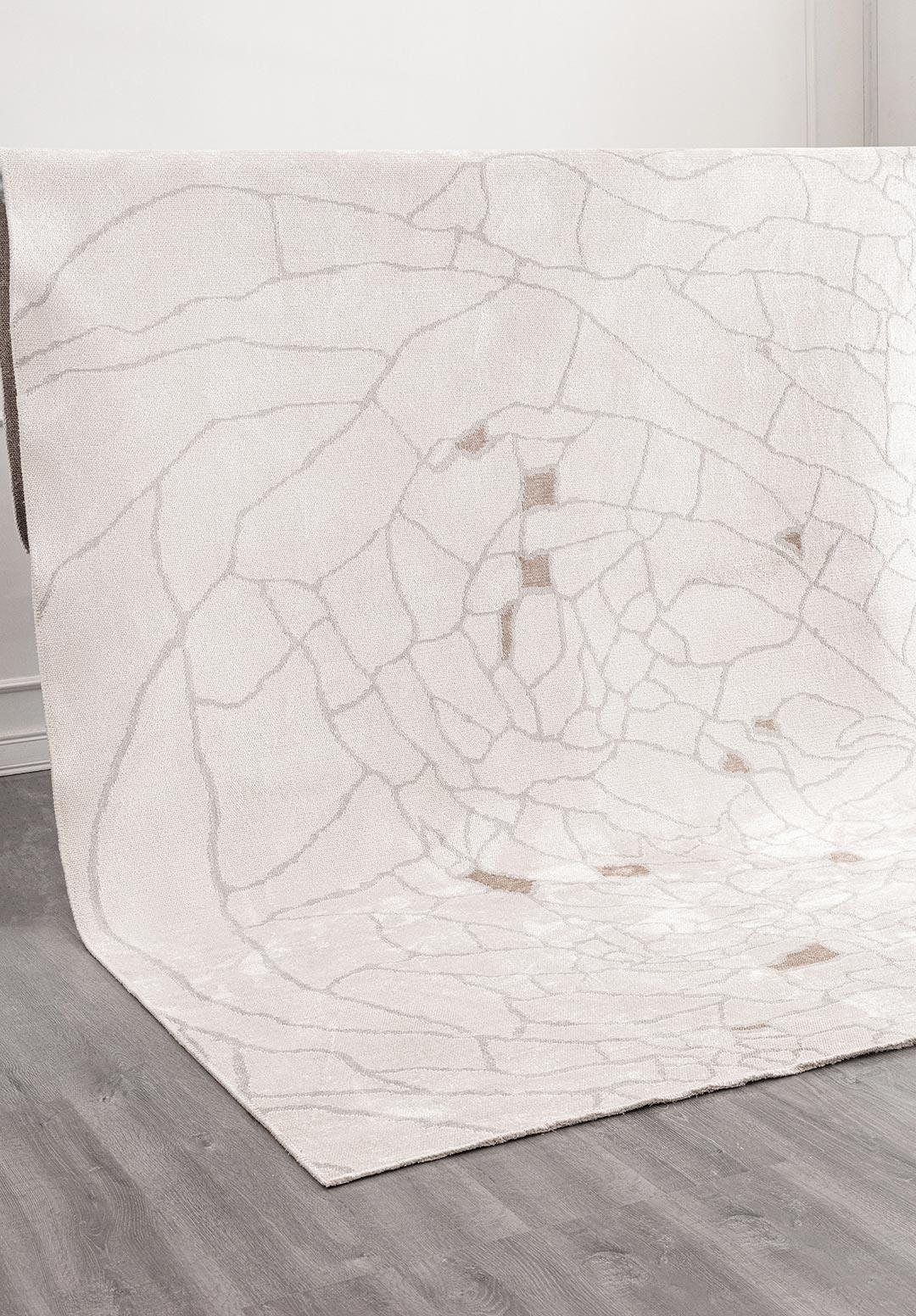 DRY LIGHT GREY - NOUGAT - ECRU RUG