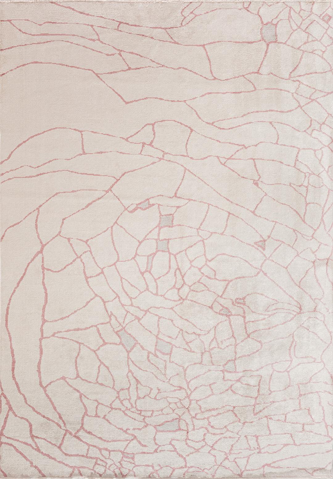 DRY DAMSON - LIGHT GREY - ECRU RUG