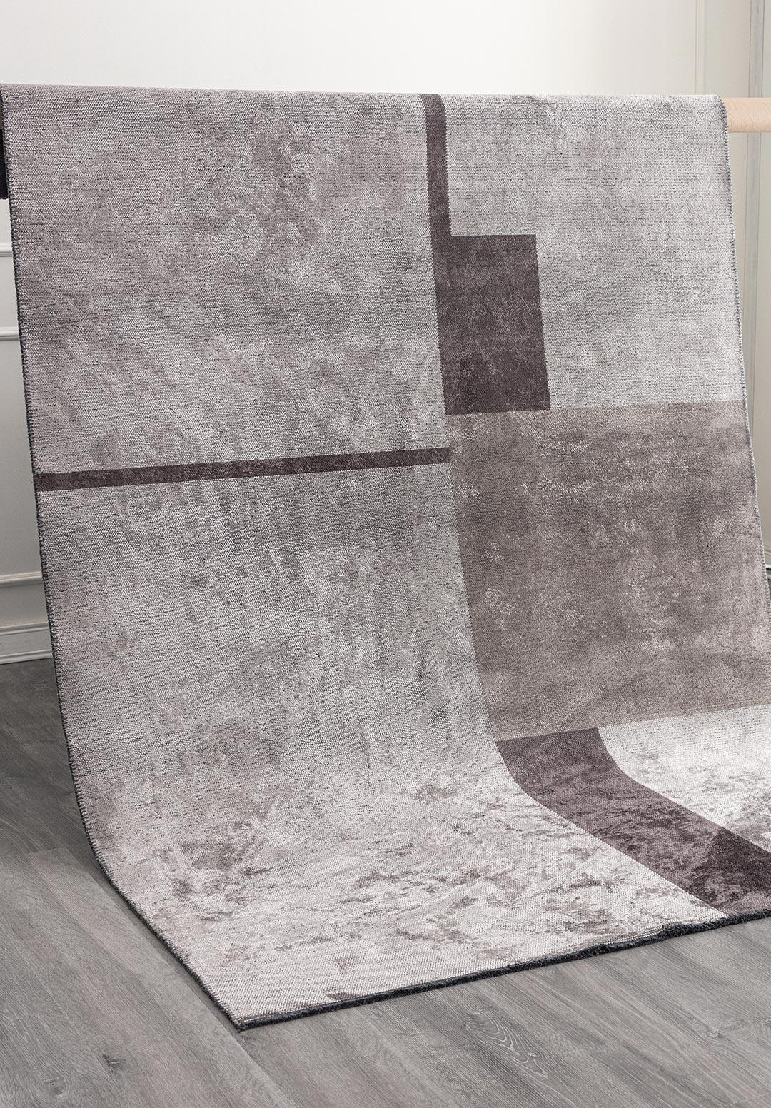 BLOCK CHARCOAL - DARK GREY - LIGHT GREY RUG