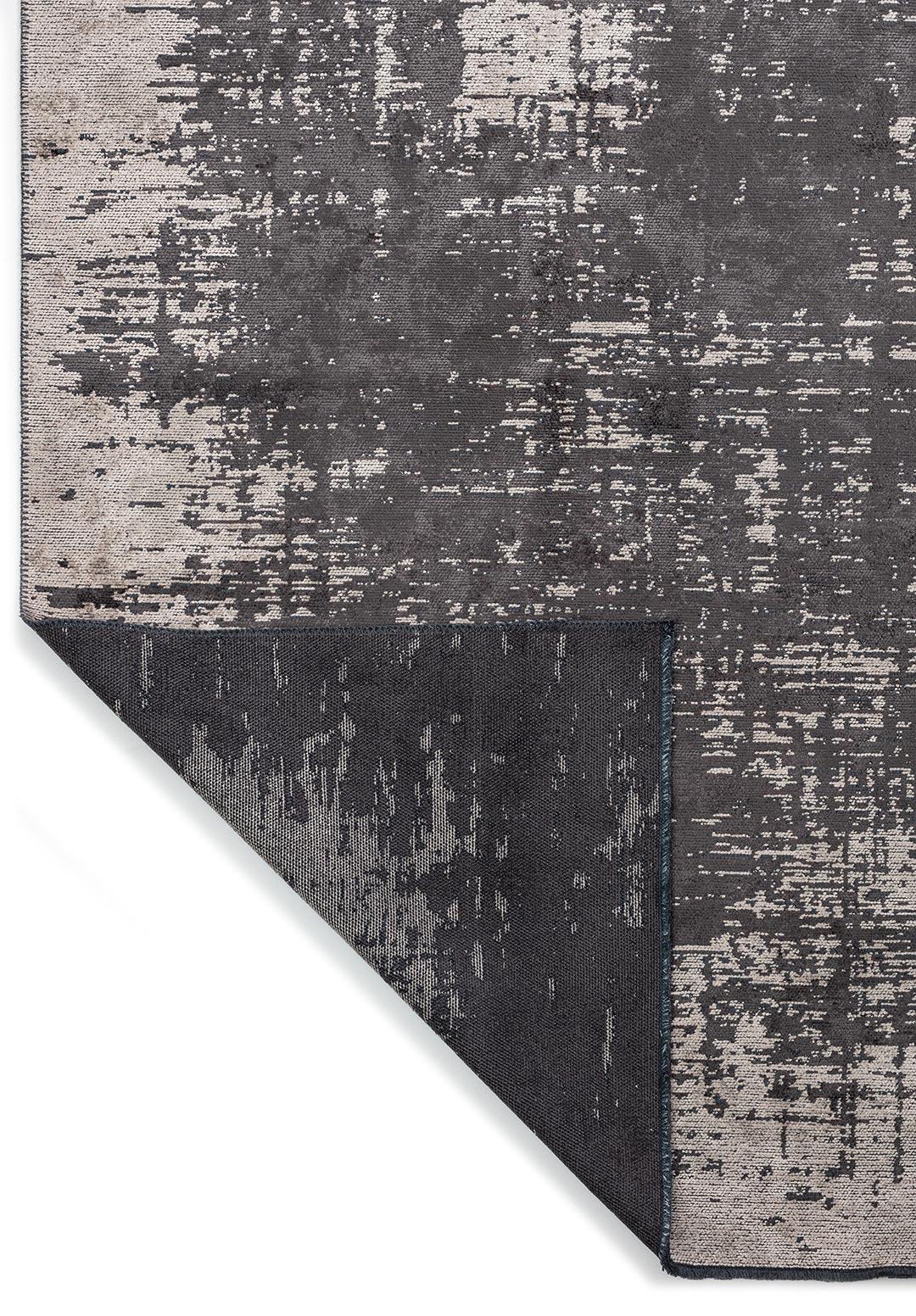 FOG CHARCOAL - CREAM RUG