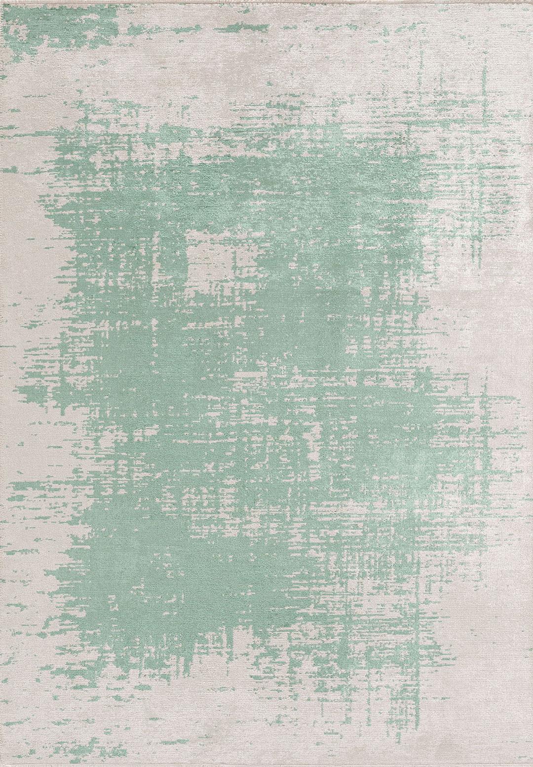 FOG RIVER GREEN - ECRU RUG