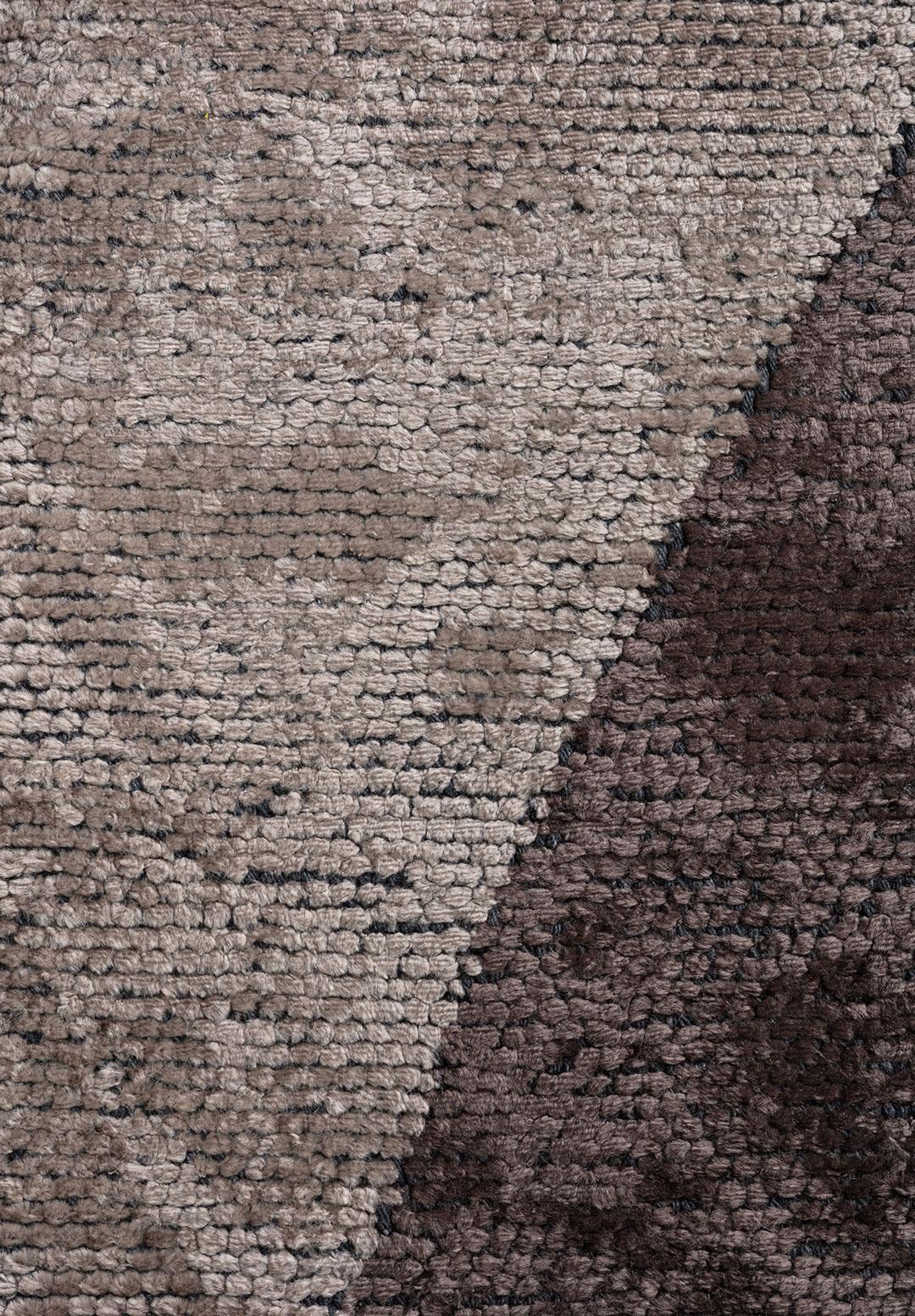 LAND DARK GREY - DARK MINK - BEIGE RUG