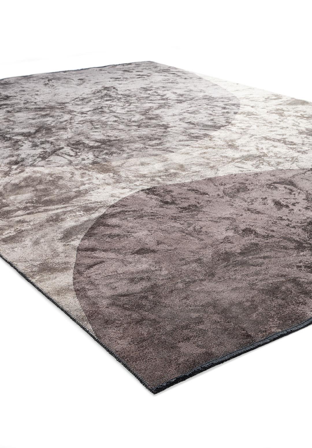 LAND DARK GREY - DARK MINK - BEIGE RUG