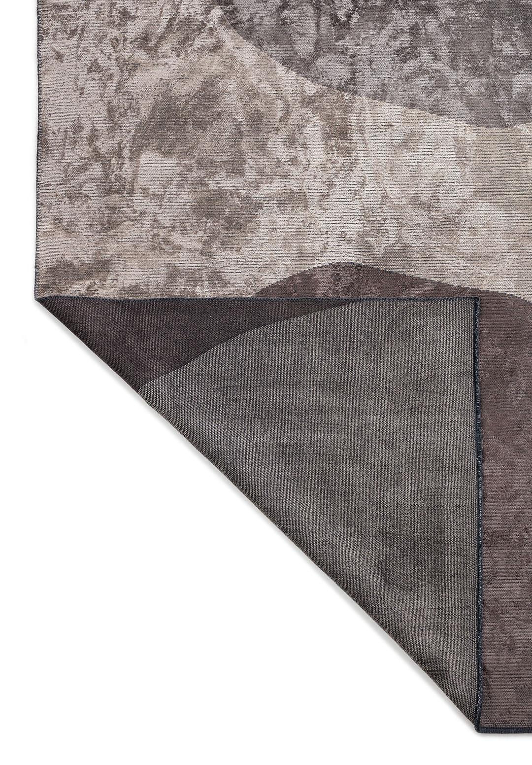 LAND DARK GREY - DARK MINK - BEIGE RUG