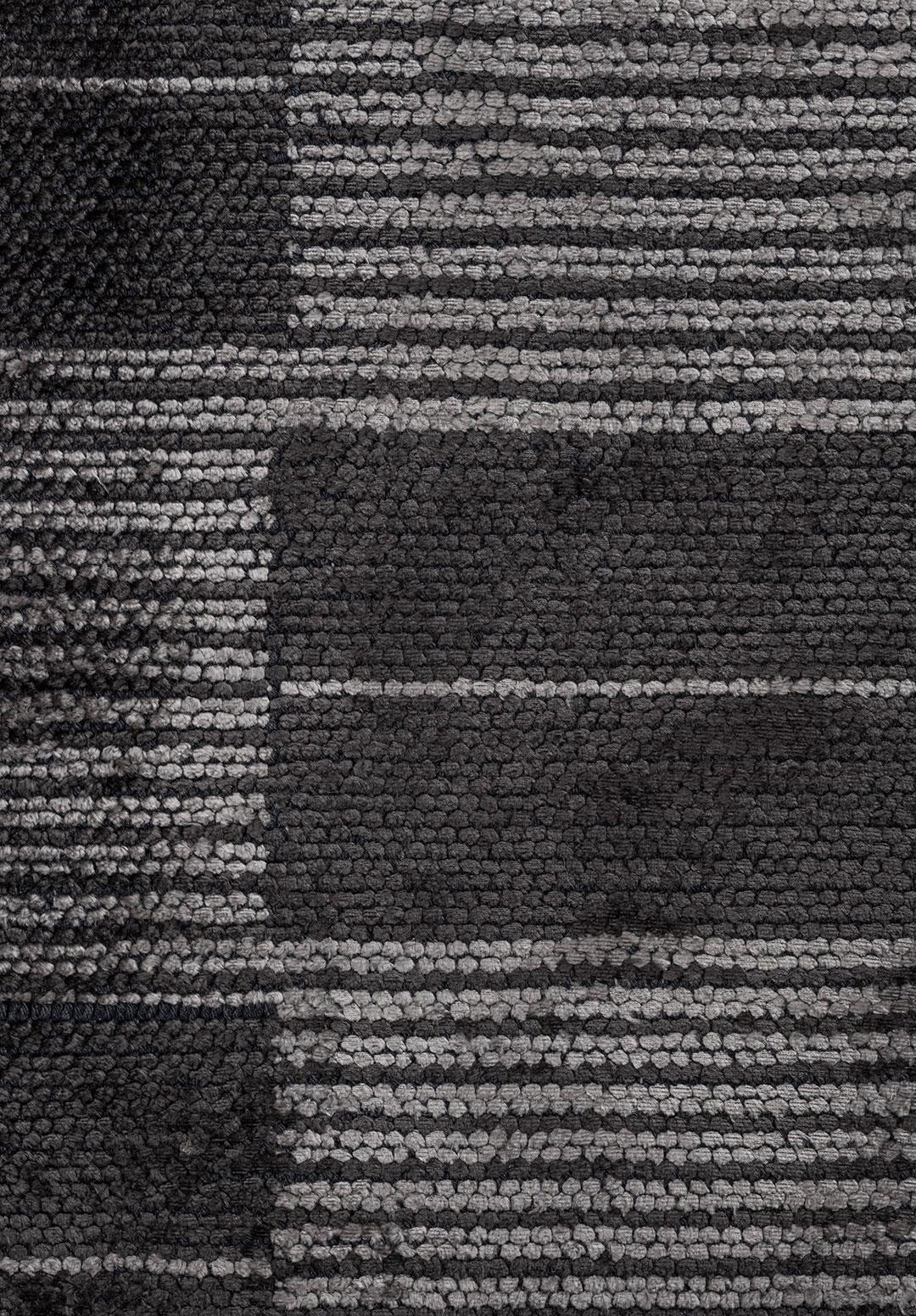 GLITCH CHARCOAL - GREY RUG