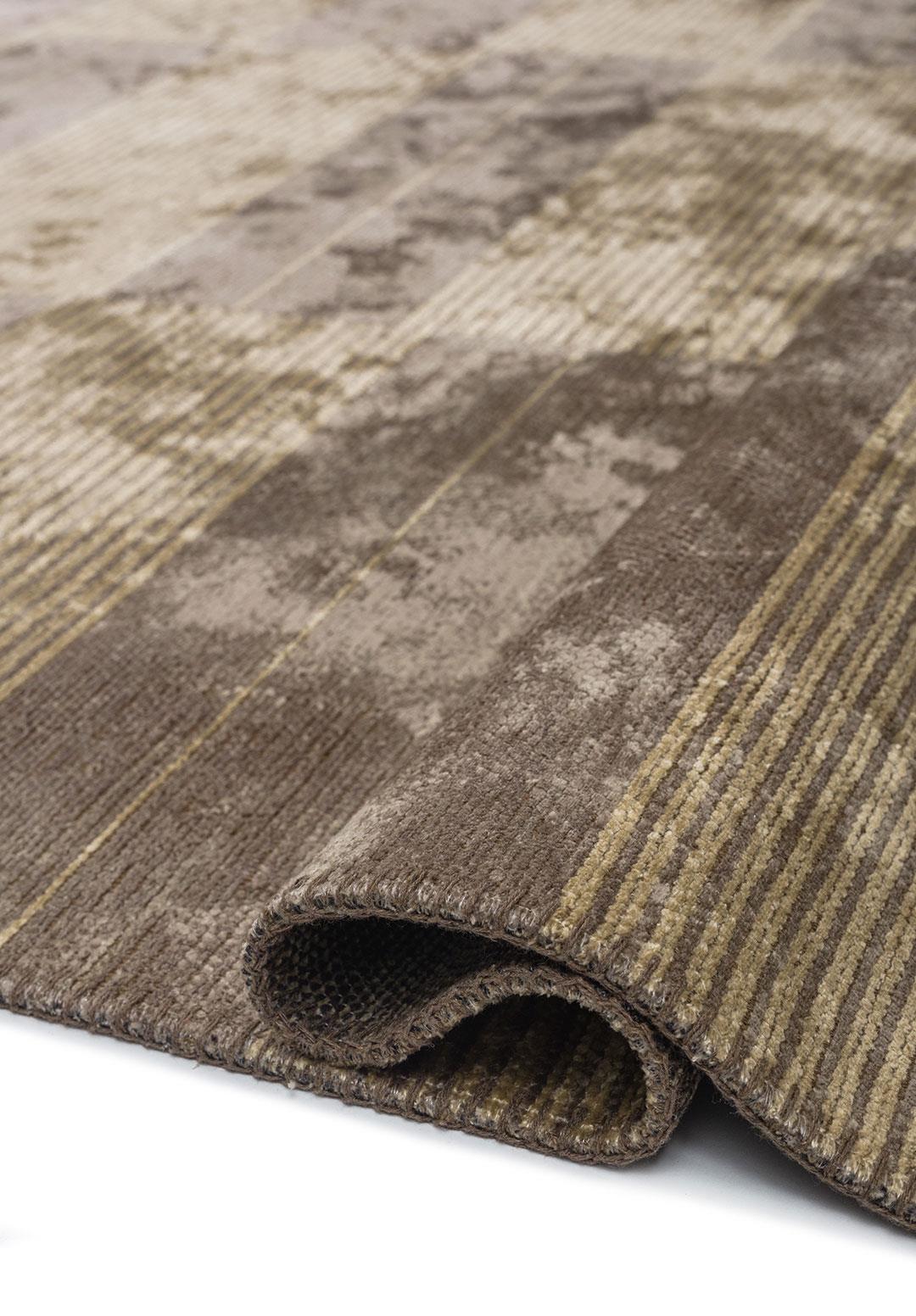 GLITCH DARK GREY - CREAM RUG