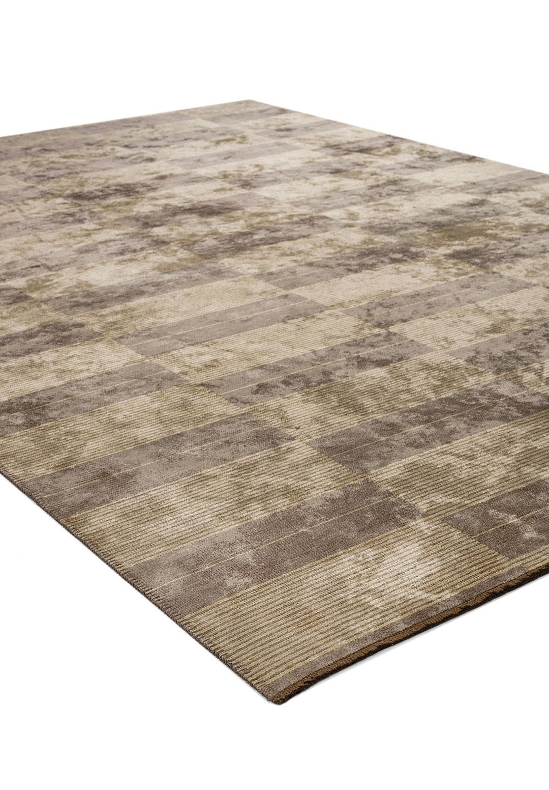 GLITCH DARK GREY - CREAM RUG