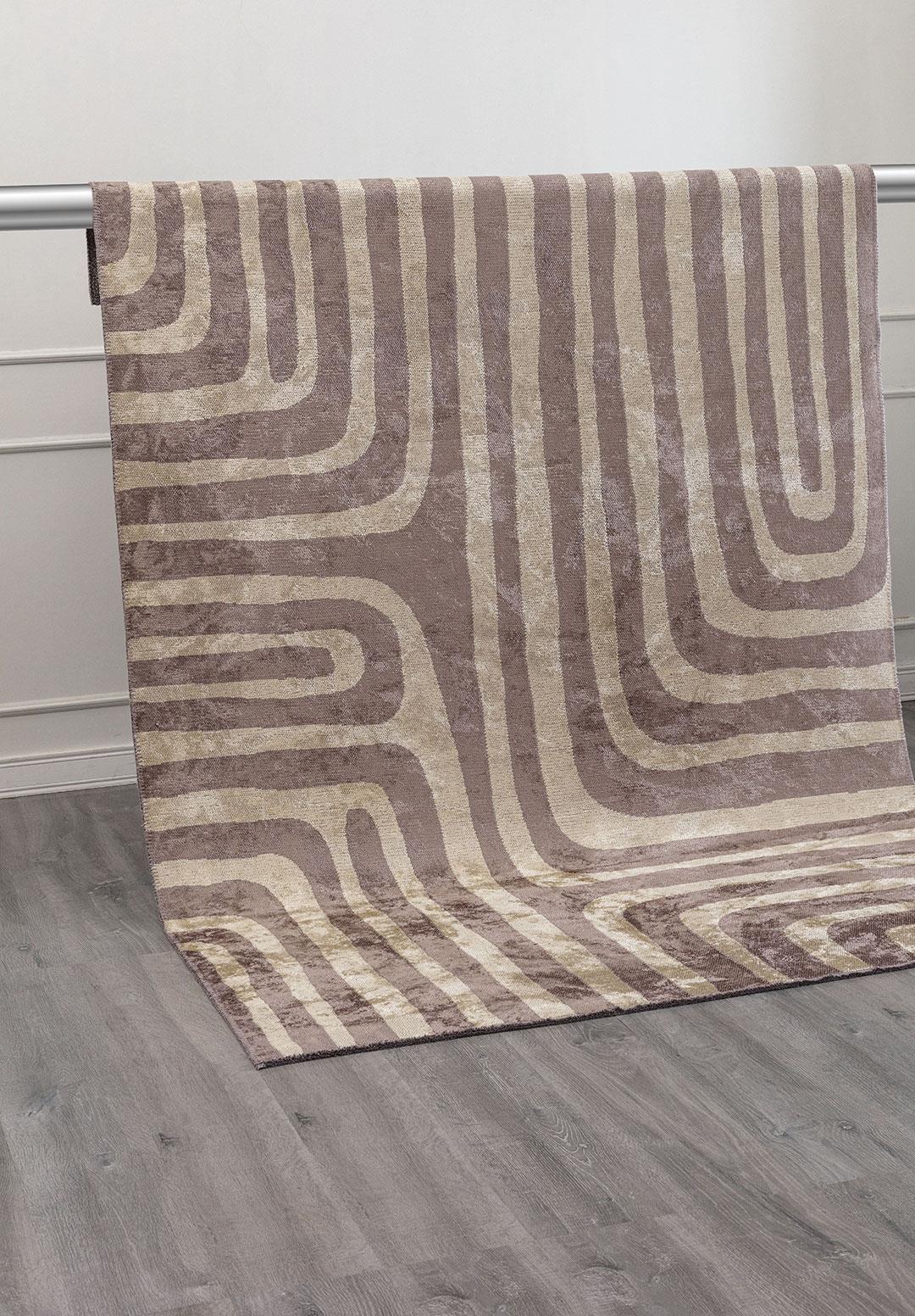 INCEPTION DARK GREY - CREAM RUG