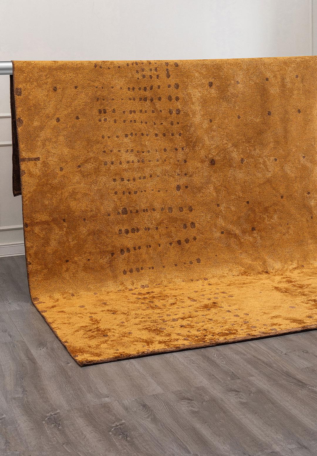 DAPPLE CACAO - MUSTARD RUG