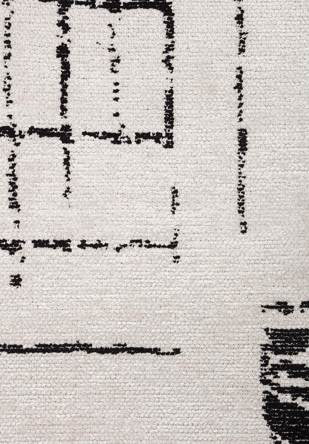 PERSPECTIVE BLACK - ECRU RUG