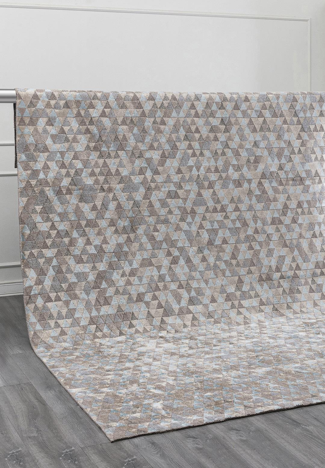 HARVEST ICE BLUE - CREAM RUG
