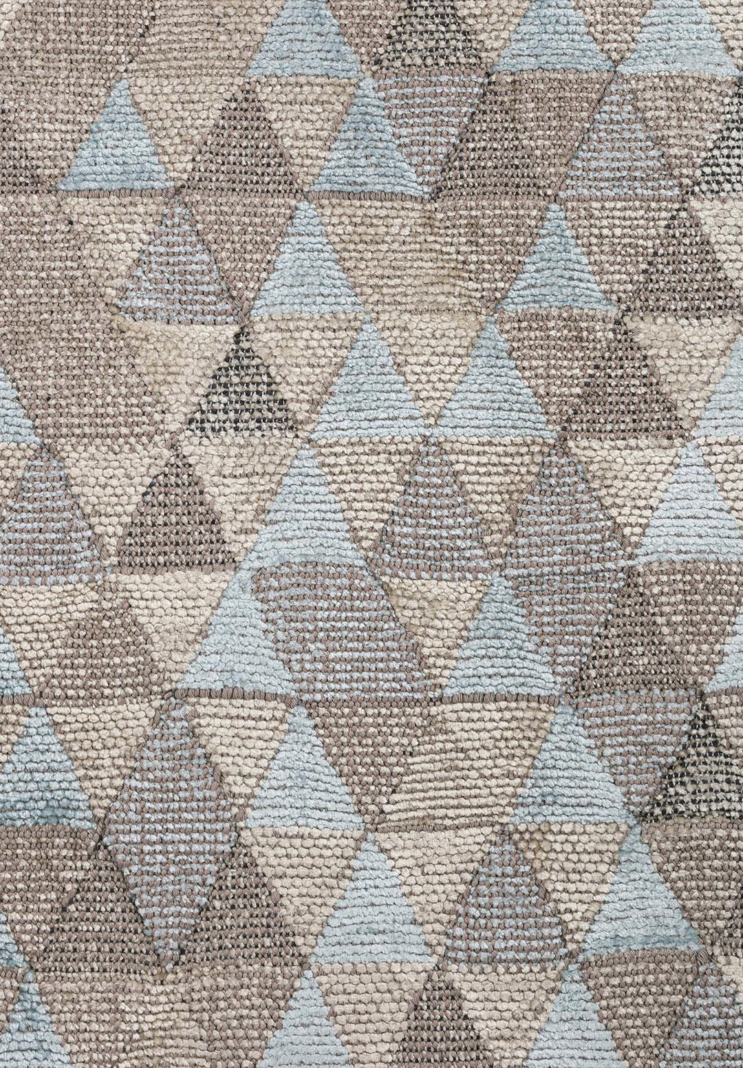 HARVEST ICE BLUE - CREAM RUG