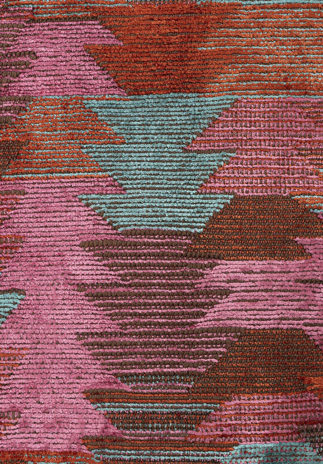 CLAN TURQUOISE - RUST - PINK RUG
