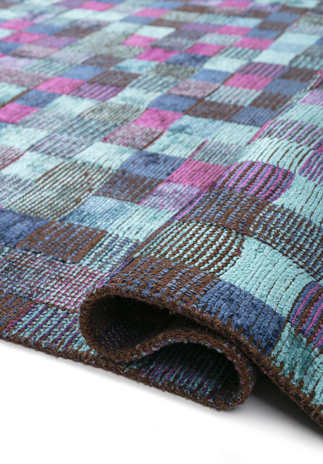 DESERT PURPLE - NAVY BLUE - TURQUOISE RUG