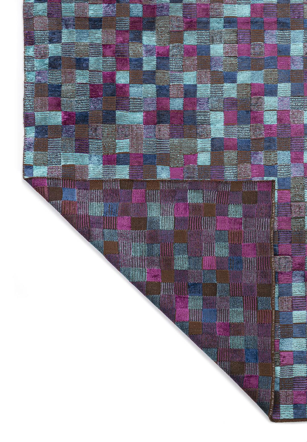 DESERT PURPLE - NAVY BLUE - TURQUOISE RUG