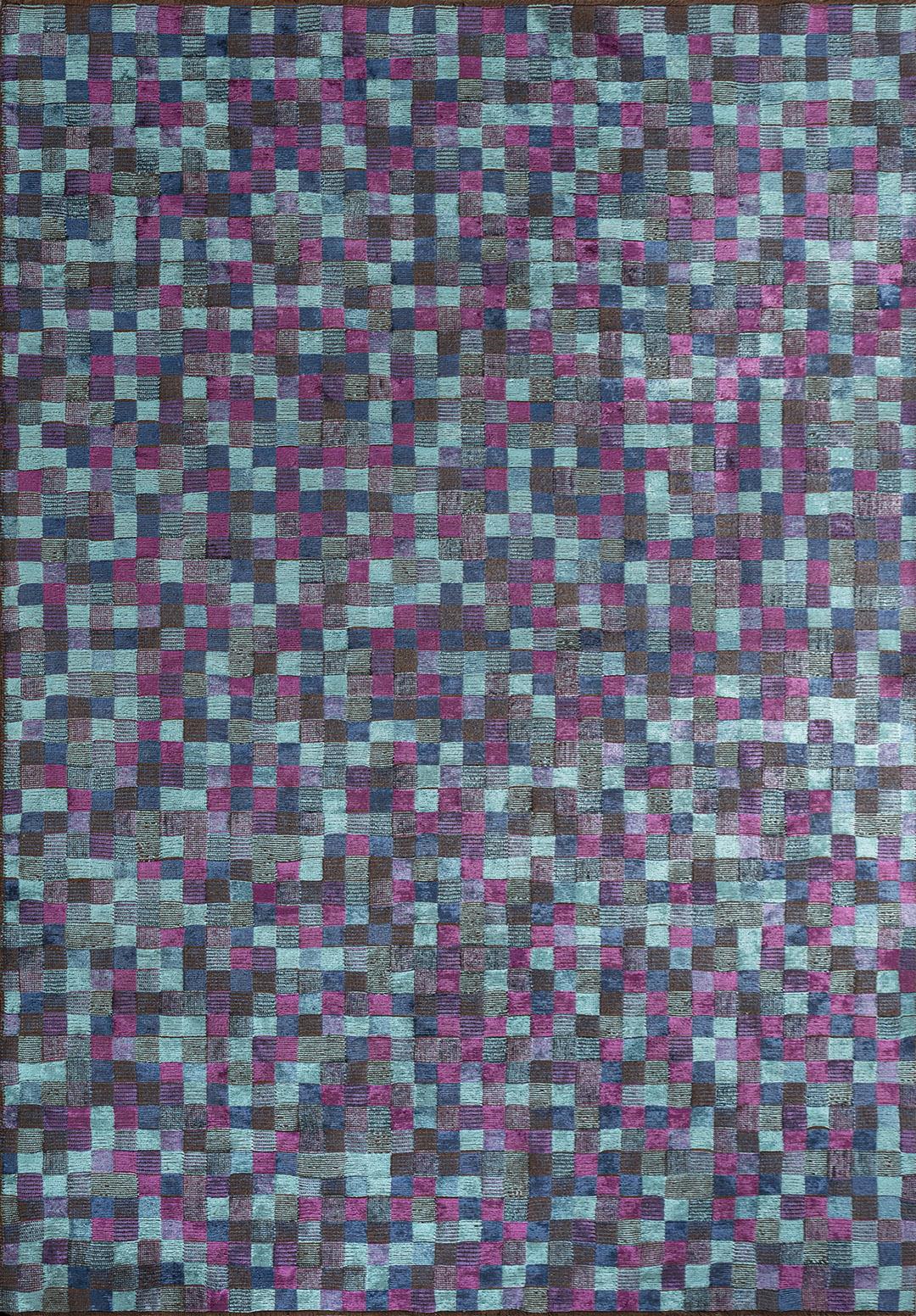 DESERT PURPLE - NAVY BLUE - TURQUOISE RUG