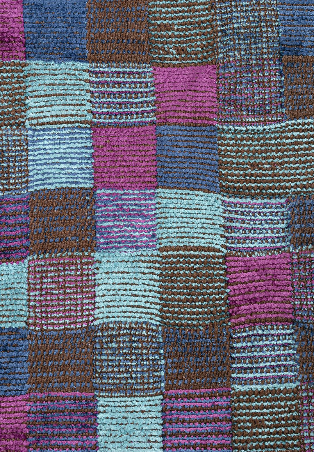 DESERT PURPLE - NAVY BLUE - TURQUOISE RUG