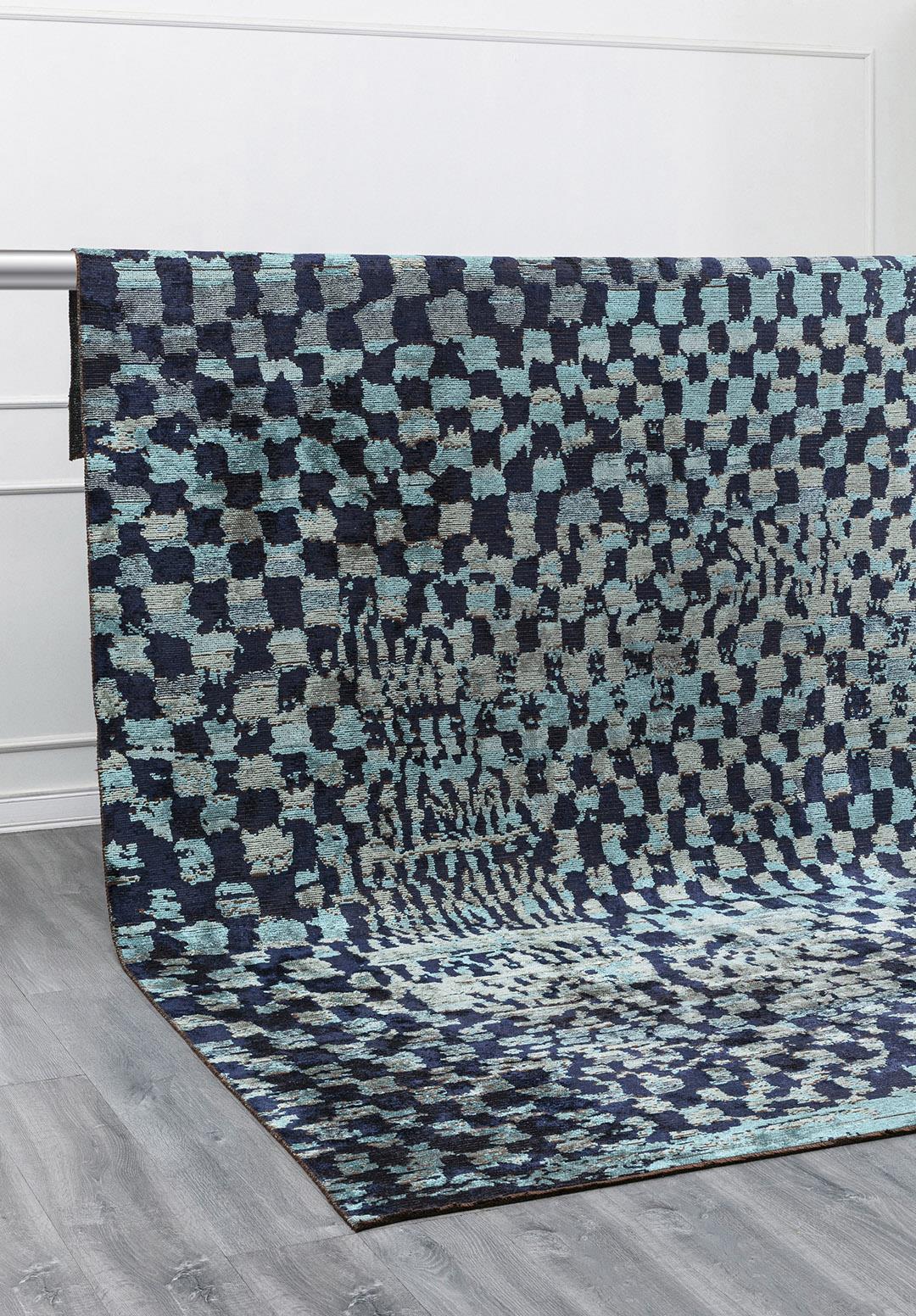 SAHARA TURQUOISE - DARK NAVY - RIVER GREEN RUG