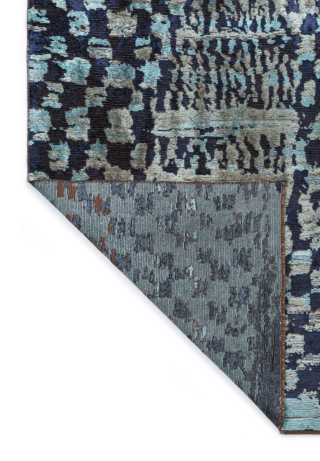 SAHARA TURQUOISE - DARK NAVY - RIVER GREEN RUG