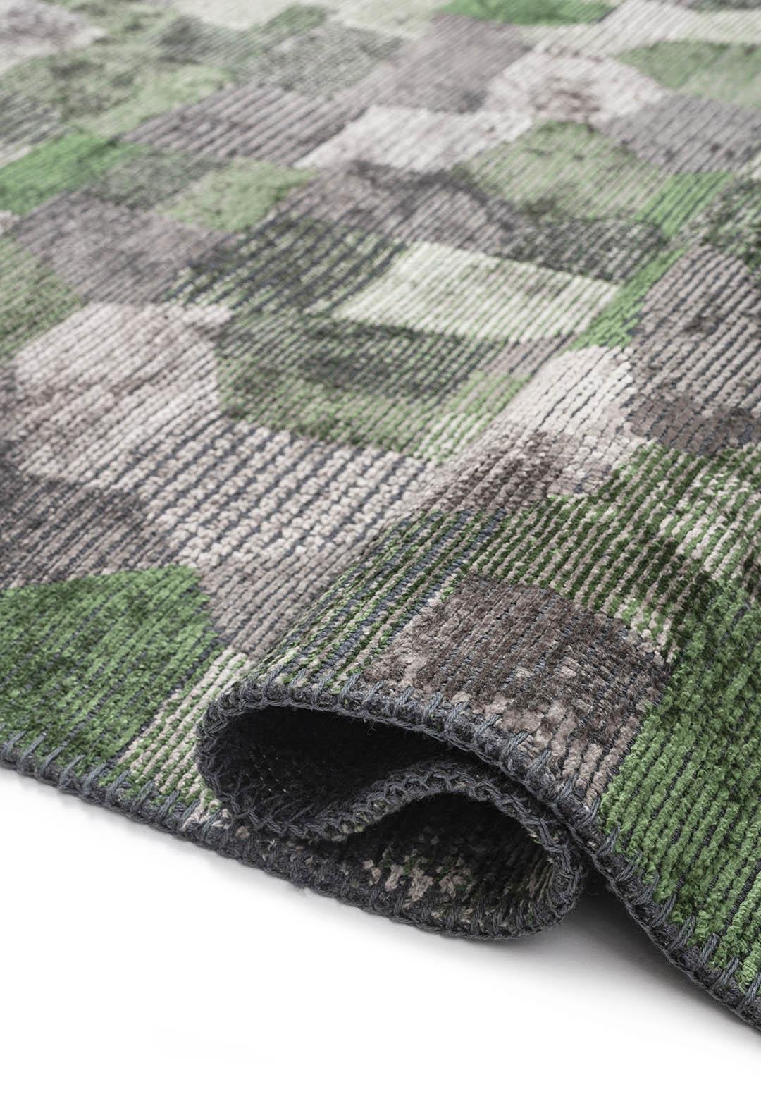 DUNE BEIGE - ANTHRACITE - FOREST GREEN RUG