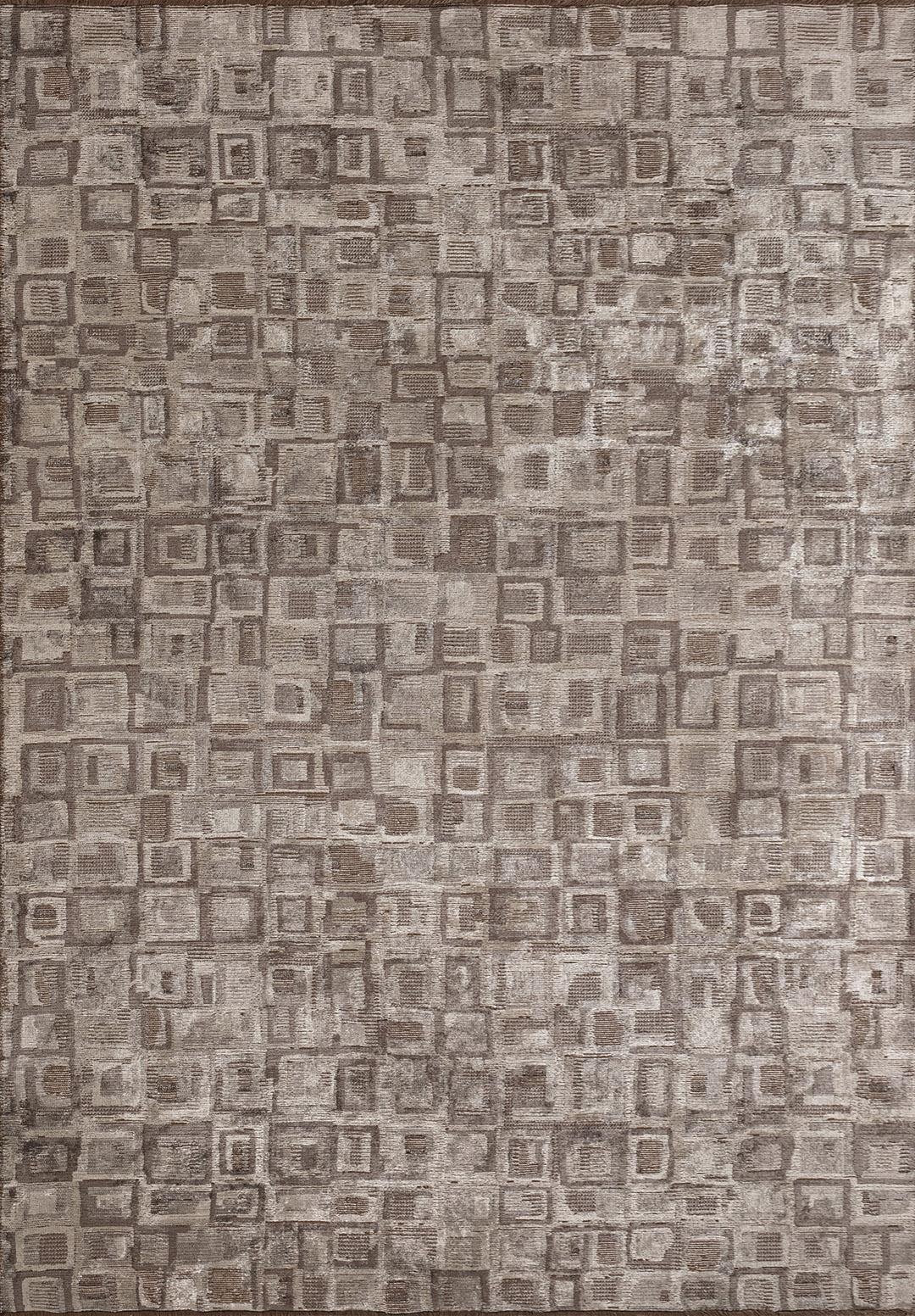 TRIBE DARK MINK - NOUGAT - STONE RUG