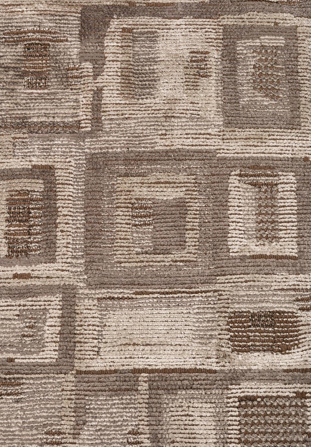 TRIBE DARK MINK - NOUGAT - STONE RUG