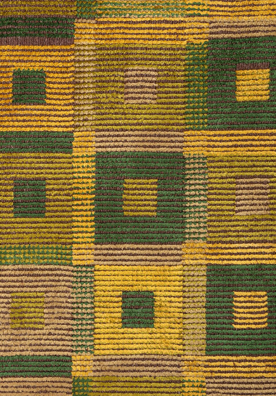 PATINA YELLOW - KIWI - FOREST GREEN - OLIVE GREEN RUG