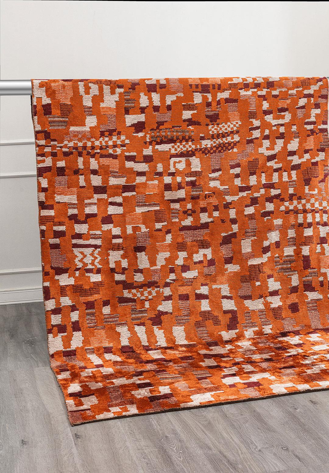 NOMAD RUST - CHERRY - BONE RUG