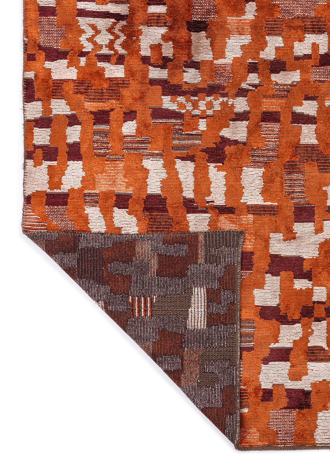 NOMAD RUST - CHERRY - BONE RUG