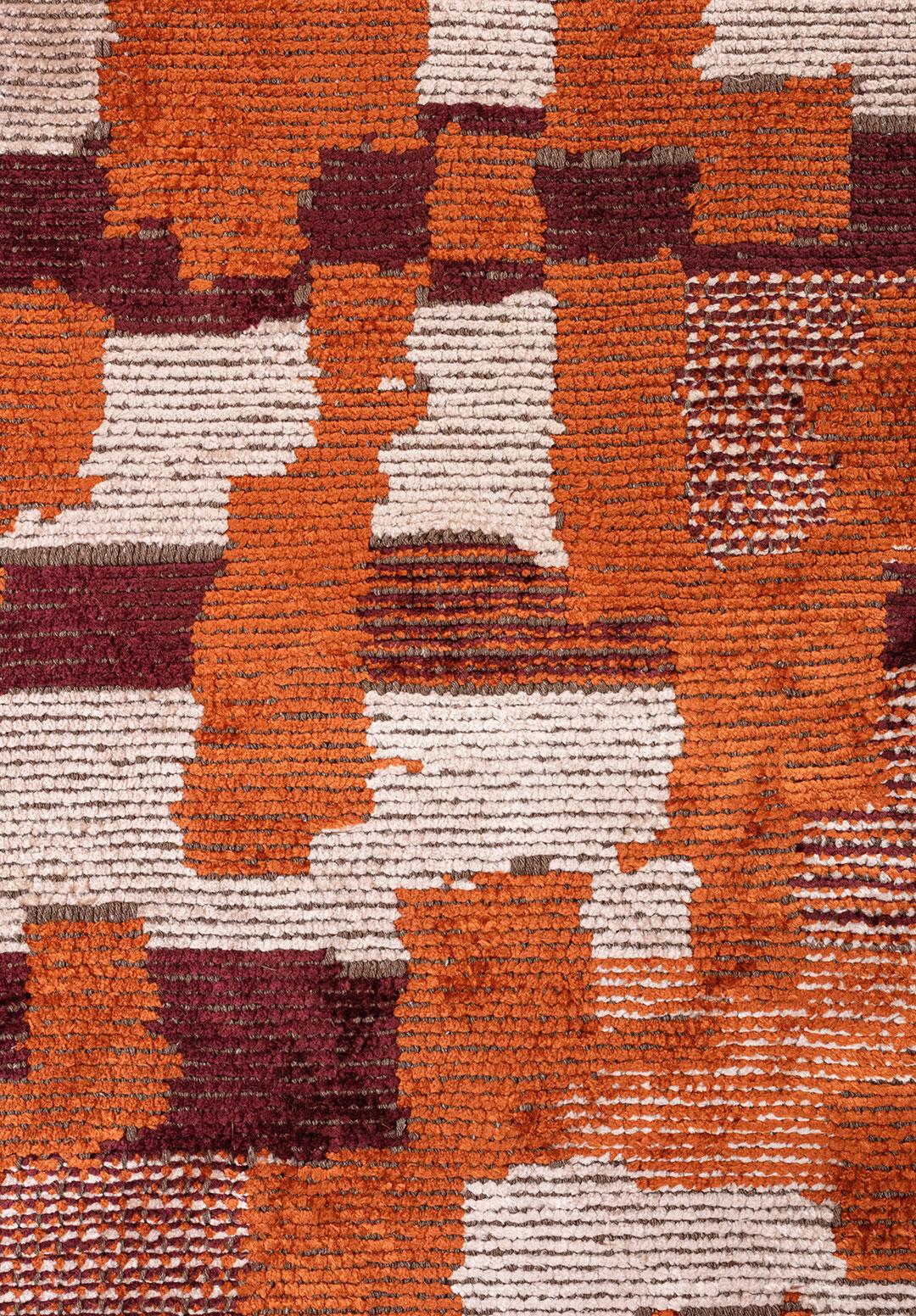 NOMAD RUST - CHERRY - BONE RUG