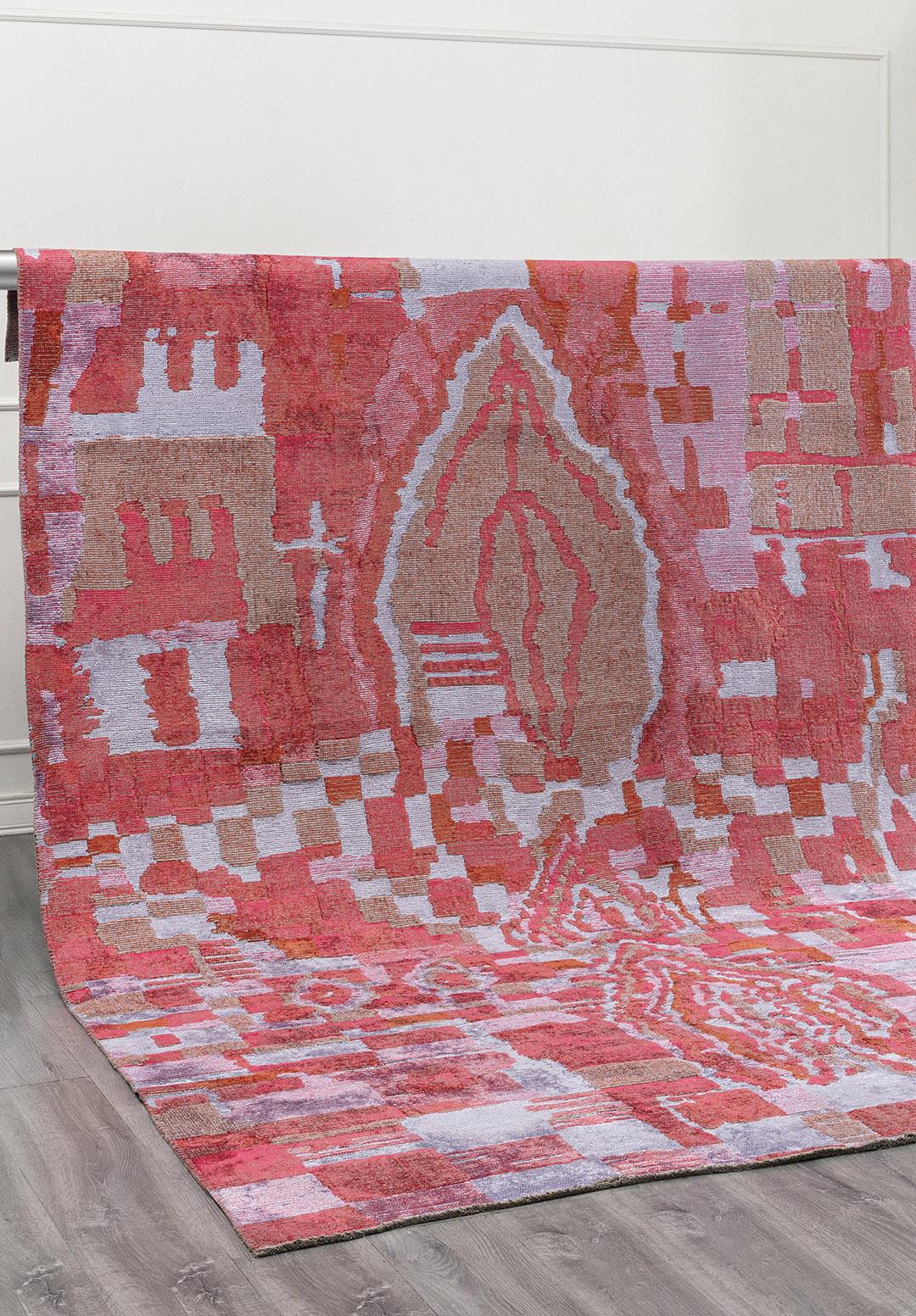 FOSSIL LILAC - RUST - FUSCHIA RUG