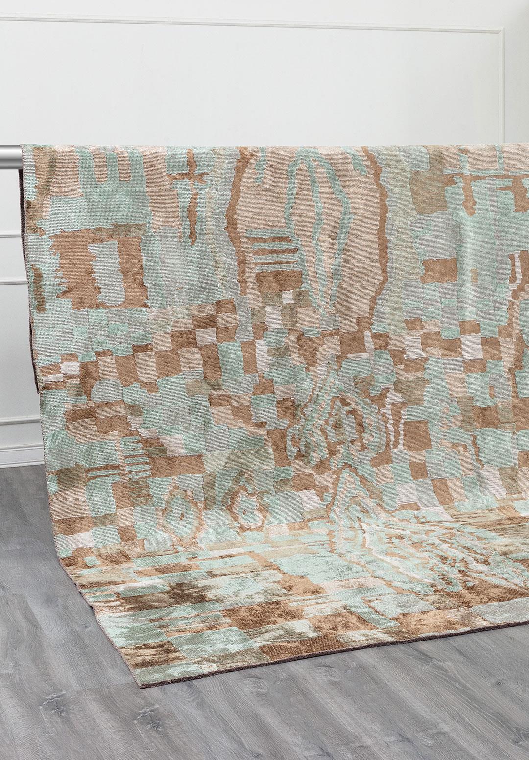 FOSSIL MINK - LIGHT CREAM - RIVER GREEN RUG