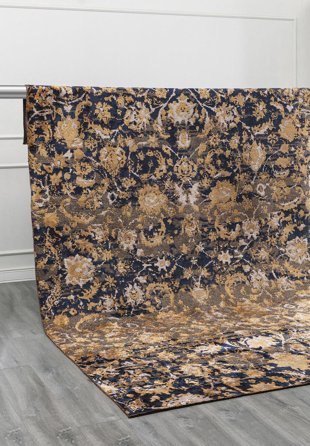 DREAM BONE - GOLD - DARK NAVY RUG