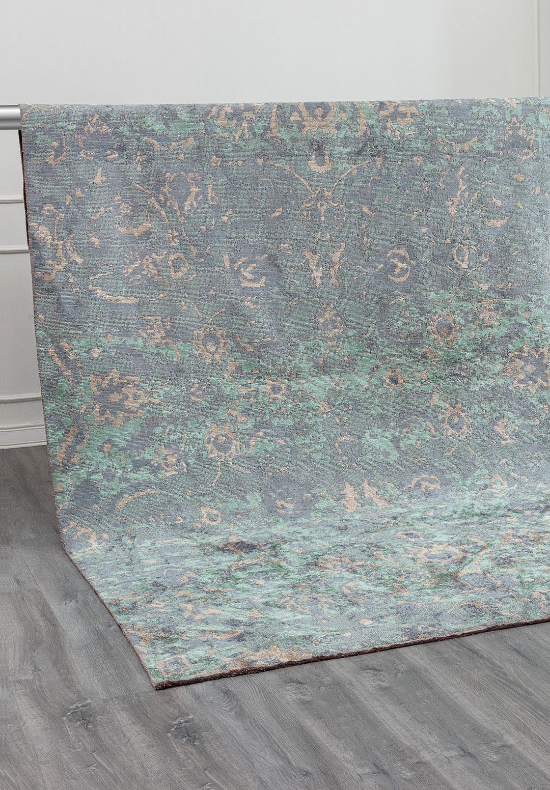 DREAM BEIGE - BLUE - RIVER GREEN RUG