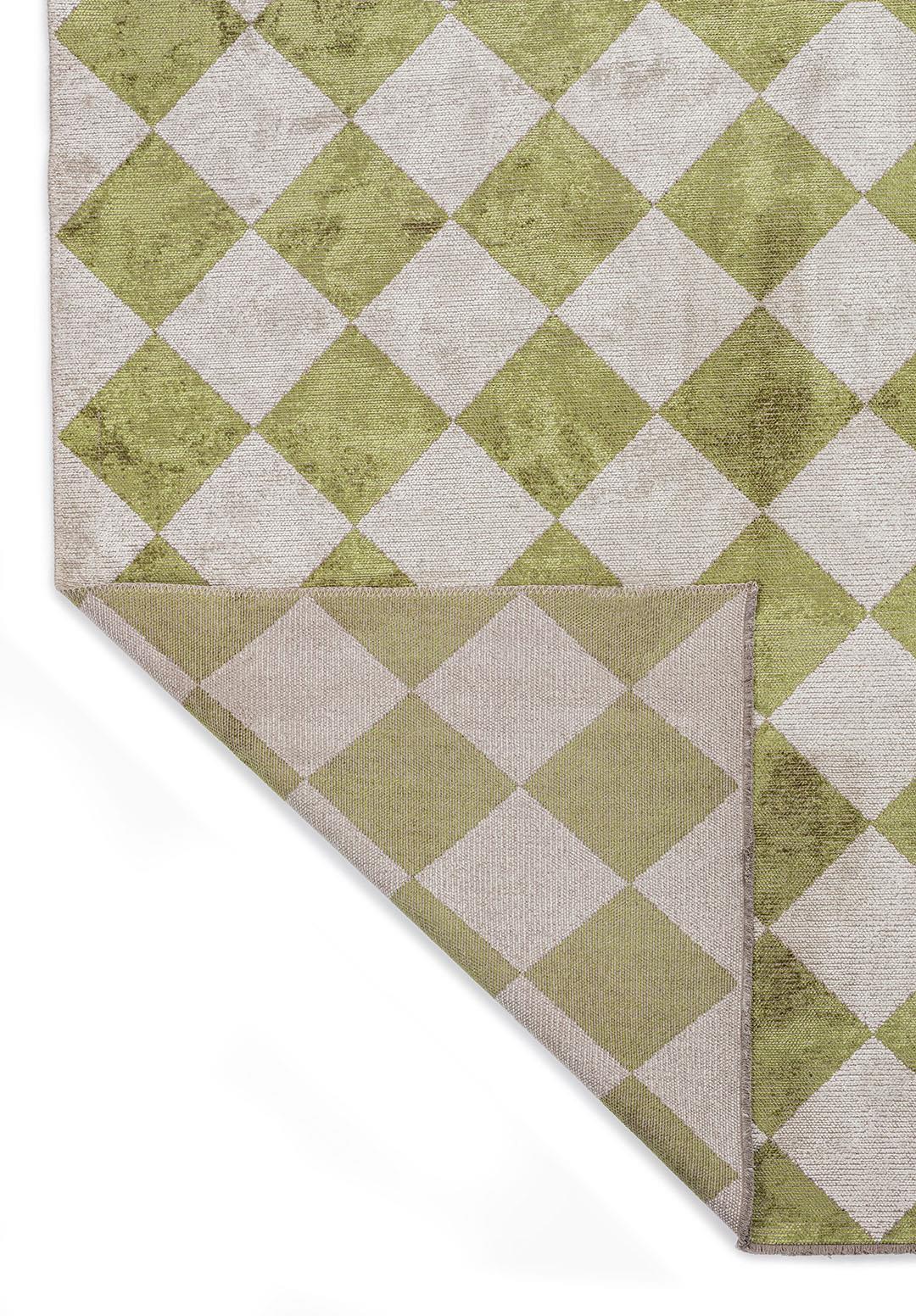 RETRO GREEN - LIGHT CREAM RUG