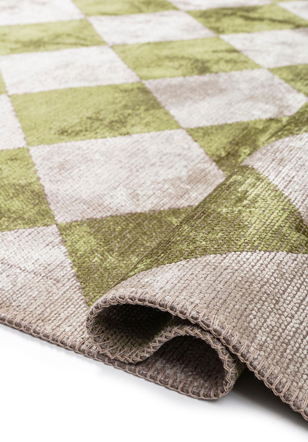 RETRO GREEN - LIGHT CREAM RUG