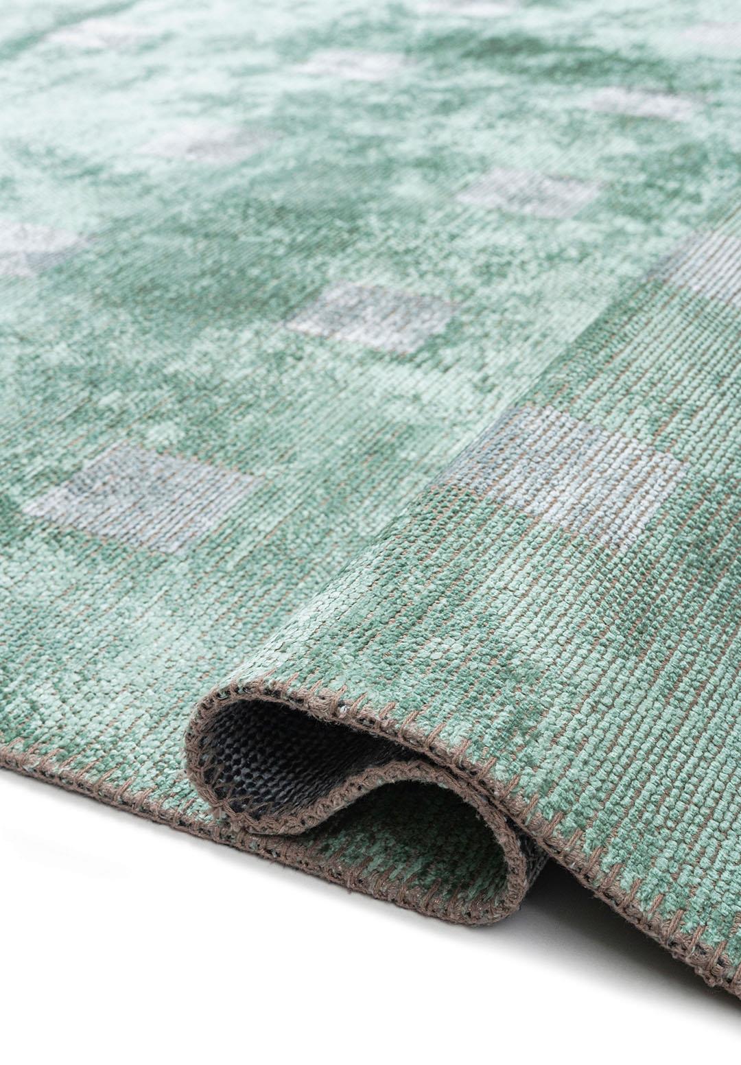 HARMONY RIVER GREEN - ICE BLUE RUG
