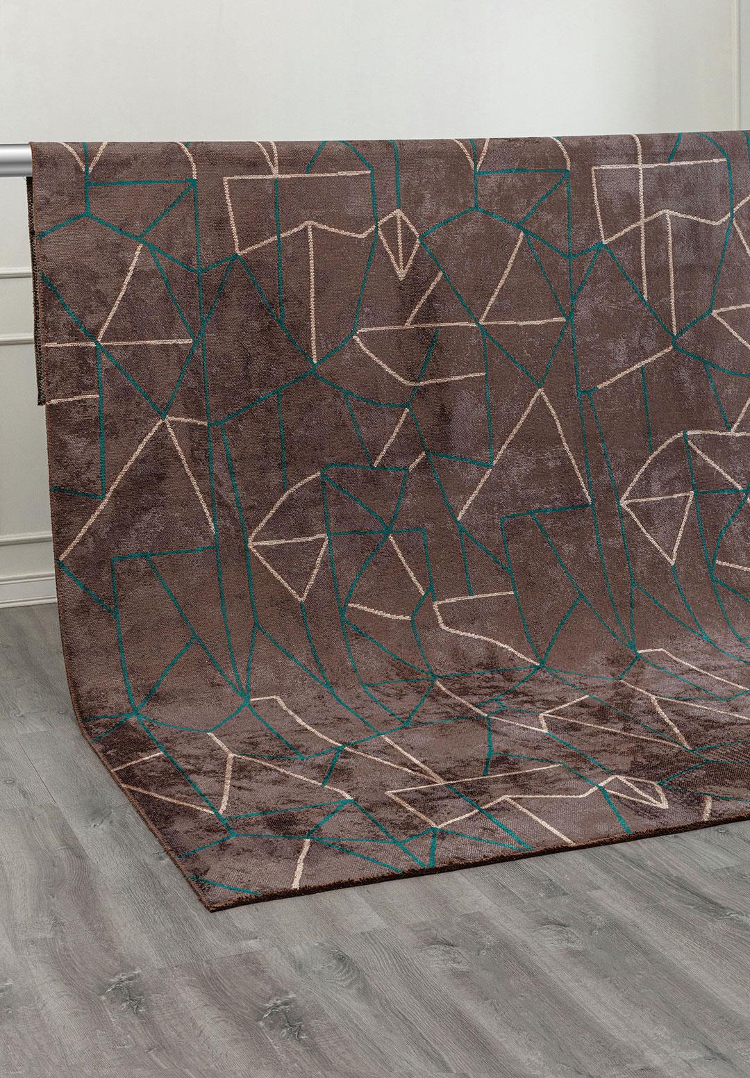 DELTA DARK TURQUOISE - AÇIK GRI - CHARCOAL RUG