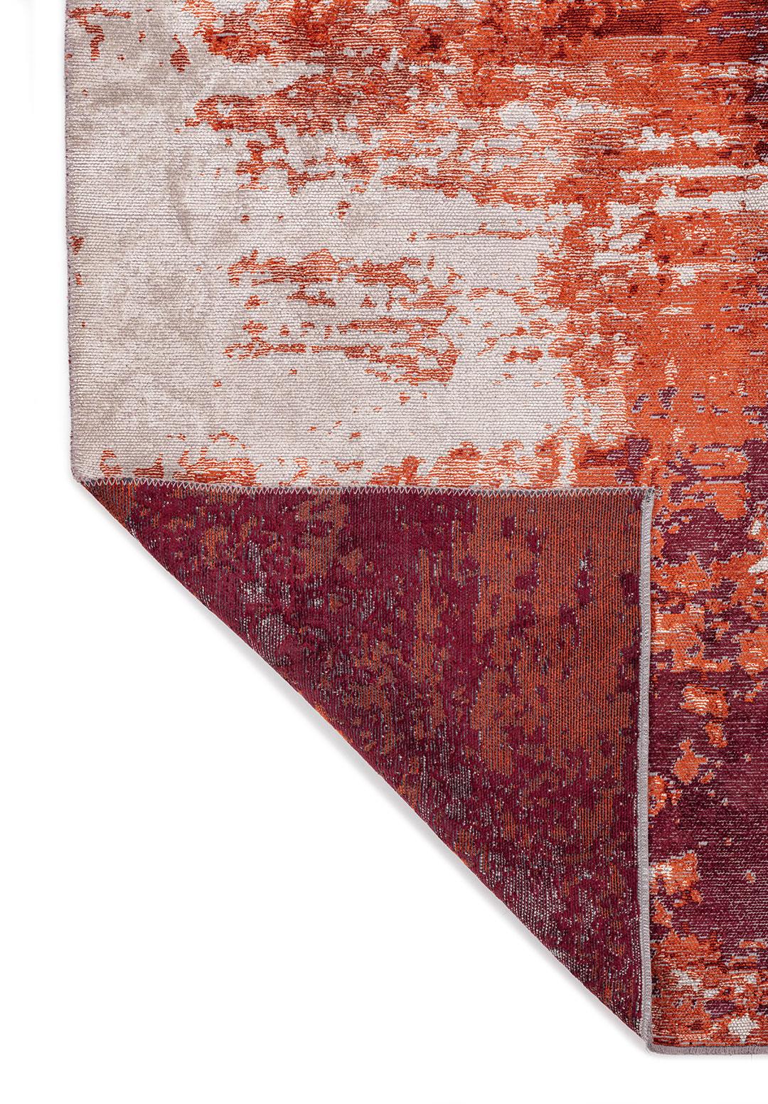 BLAZE LIGHT CREAM - RUST - CHERRY RUG