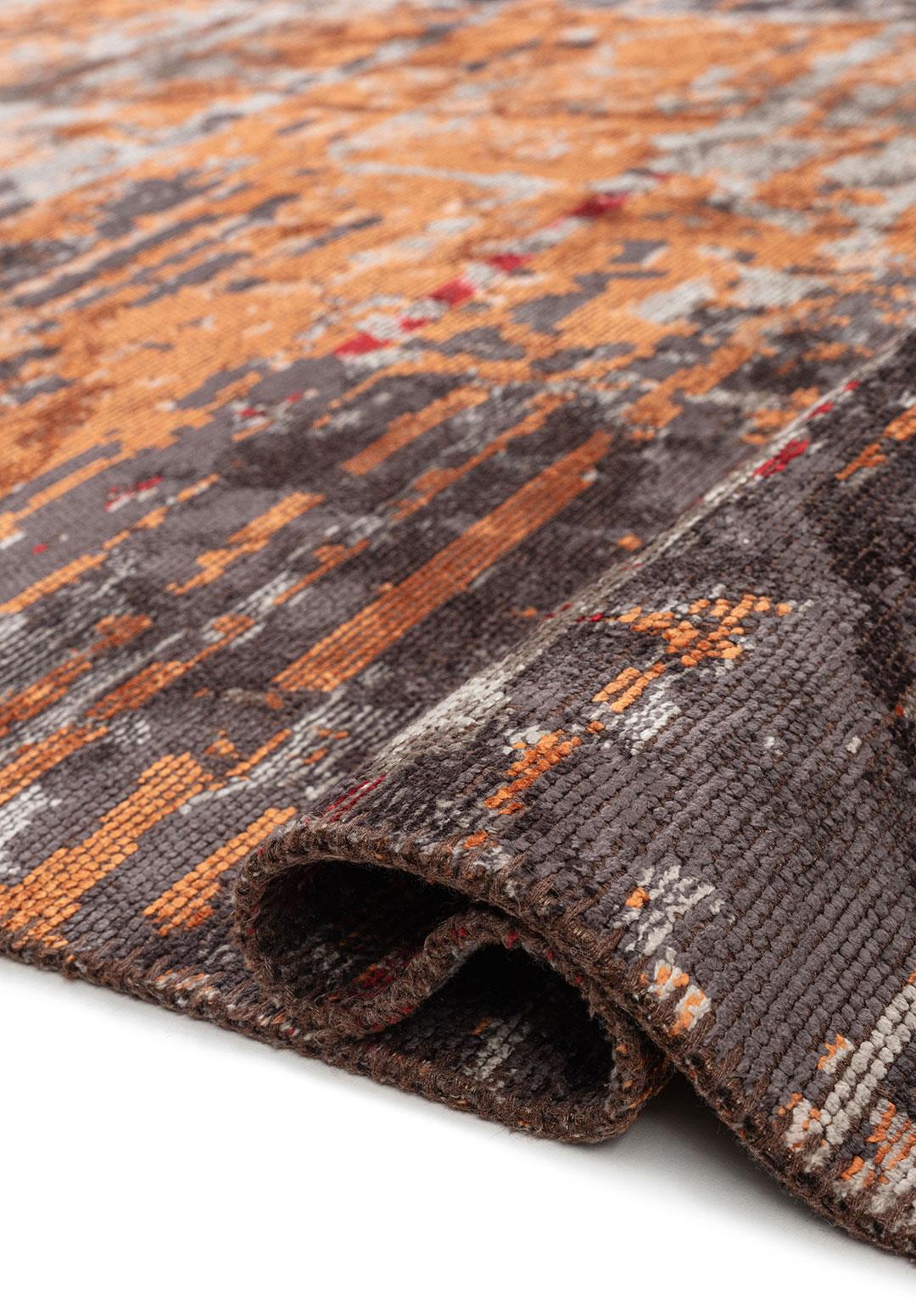 DAWN CHARCOAL - TERRA - RED - GREY RUG