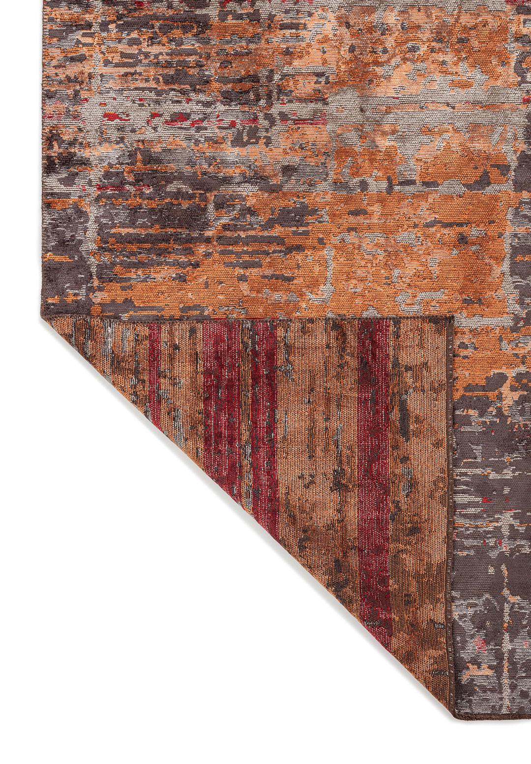 DAWN CHARCOAL - TERRA - RED - GREY RUG